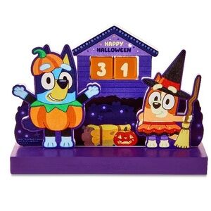 NWT. BLUEY Bluey & Bingo Countdown To Halloween Tabletop Decor